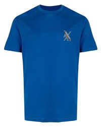 T-shirt à col rond bleu marine Armani Exchange