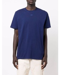 T-shirt à col rond bleu marine Off-White