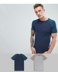T-shirt à col rond bleu marine ASOS DESIGN