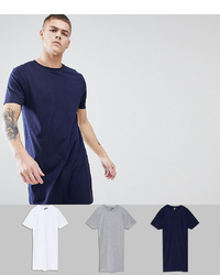 T-shirt à col rond bleu marine ASOS DESIGN