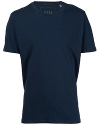 T-shirt à col rond bleu marine ATM Anthony Thomas Melillo