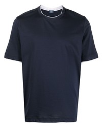 T-shirt à col rond bleu marine Barba
