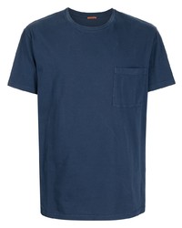 T-shirt à col rond bleu marine Barena
