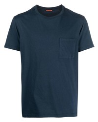 T-shirt à col rond bleu marine Barena