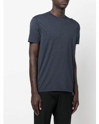 T-shirt à col rond bleu marine Tom Ford