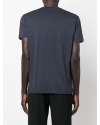 T-shirt à col rond bleu marine Tom Ford