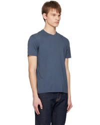 T-shirt à col rond bleu marine Tom Ford