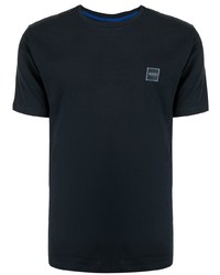 T-shirt à col rond bleu marine BOSS