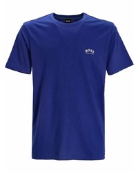 T-shirt à col rond bleu marine BOSS