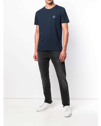 T-shirt à col rond bleu marine BOSS HUGO BOSS