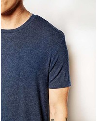 T-shirt à col rond bleu marine Asos