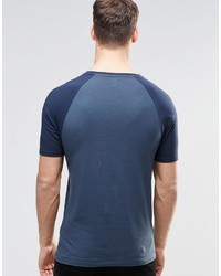 T-shirt à col rond bleu marine Asos