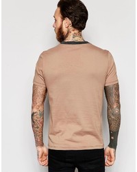 T-shirt à col rond bleu marine Asos