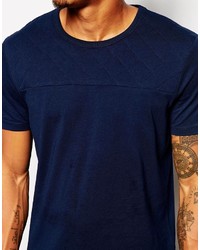 T-shirt à col rond bleu marine Asos