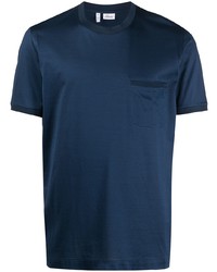 T-shirt à col rond bleu marine Brioni