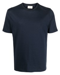 T-shirt à col rond bleu marine Bruno Manetti
