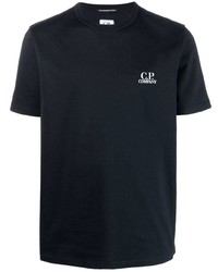 T-shirt à col rond bleu marine C.P. Company