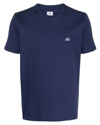 T-shirt à col rond bleu marine C.P. Company