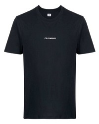 T-shirt à col rond bleu marine C.P. Company