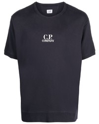 T-shirt à col rond bleu marine C.P. Company