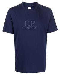 T-shirt à col rond bleu marine C.P. Company