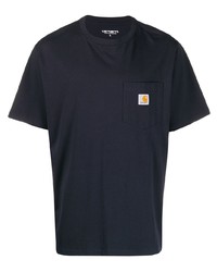 T-shirt à col rond bleu marine Carhartt WIP