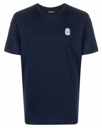 T-shirt à col rond bleu marine Cenere Gb
