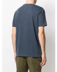 T-shirt à col rond bleu marine Parajumpers