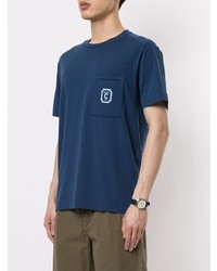 T-shirt à col rond bleu marine Cerruti 1881