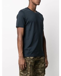 T-shirt à col rond bleu marine Belstaff