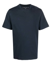 T-shirt à col rond bleu marine Circolo 1901