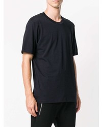 T-shirt à col rond bleu marine Jil Sander