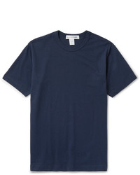 T-shirt à col rond bleu marine Comme des Garcons