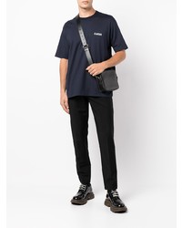 T-shirt à col rond bleu marine Comme des Garcons Homme