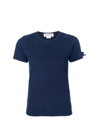 T-shirt à col rond bleu marine Comme Des Garçons Girl