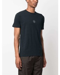 T-shirt à col rond bleu marine Stone Island