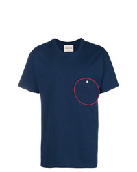 T-shirt à col rond bleu marine Corelate