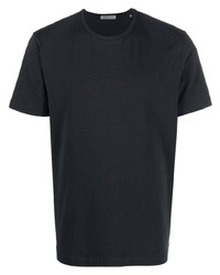 T-shirt à col rond bleu marine Corneliani