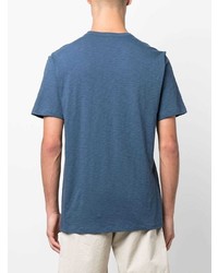 T-shirt à col rond bleu marine Theory