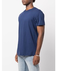 T-shirt à col rond bleu marine John Elliott