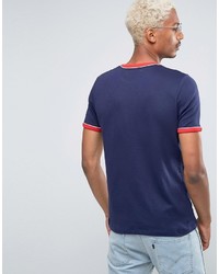 T-shirt à col rond bleu marine Fila