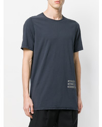 T-shirt à col rond bleu marine Rick Owens DRKSHDW