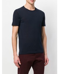 T-shirt à col rond bleu marine Corneliani