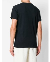 T-shirt à col rond bleu marine Jil Sander