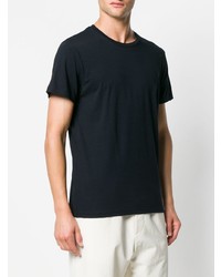 T-shirt à col rond bleu marine Jil Sander