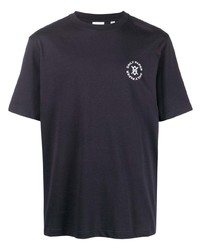 T-shirt à col rond bleu marine Daily Paper
