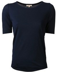 T-shirt à col rond bleu marine Demy Lee