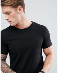 T-shirt à col rond bleu marine Asos