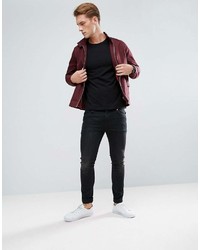 T-shirt à col rond bleu marine Asos