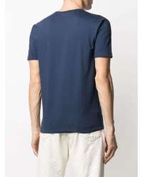 T-shirt à col rond bleu marine Gucci